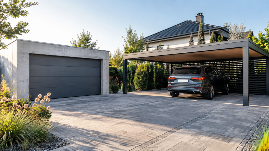 Garaż betonowy czy carport? Kiedy zadaszenie nie wystarczy